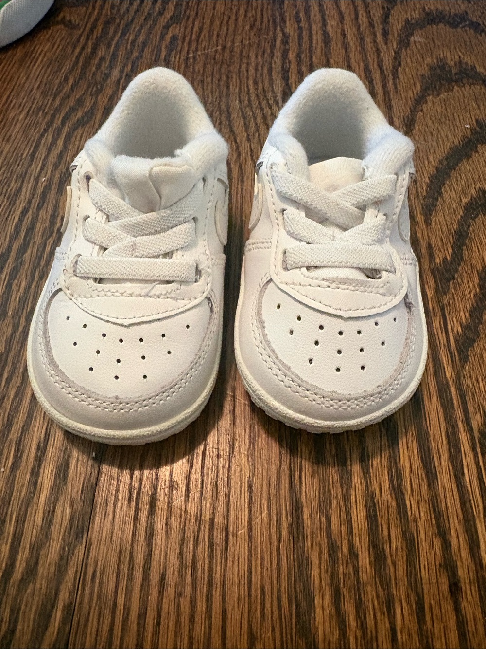 Nike White Baby Walker Lace-Up Sneakers